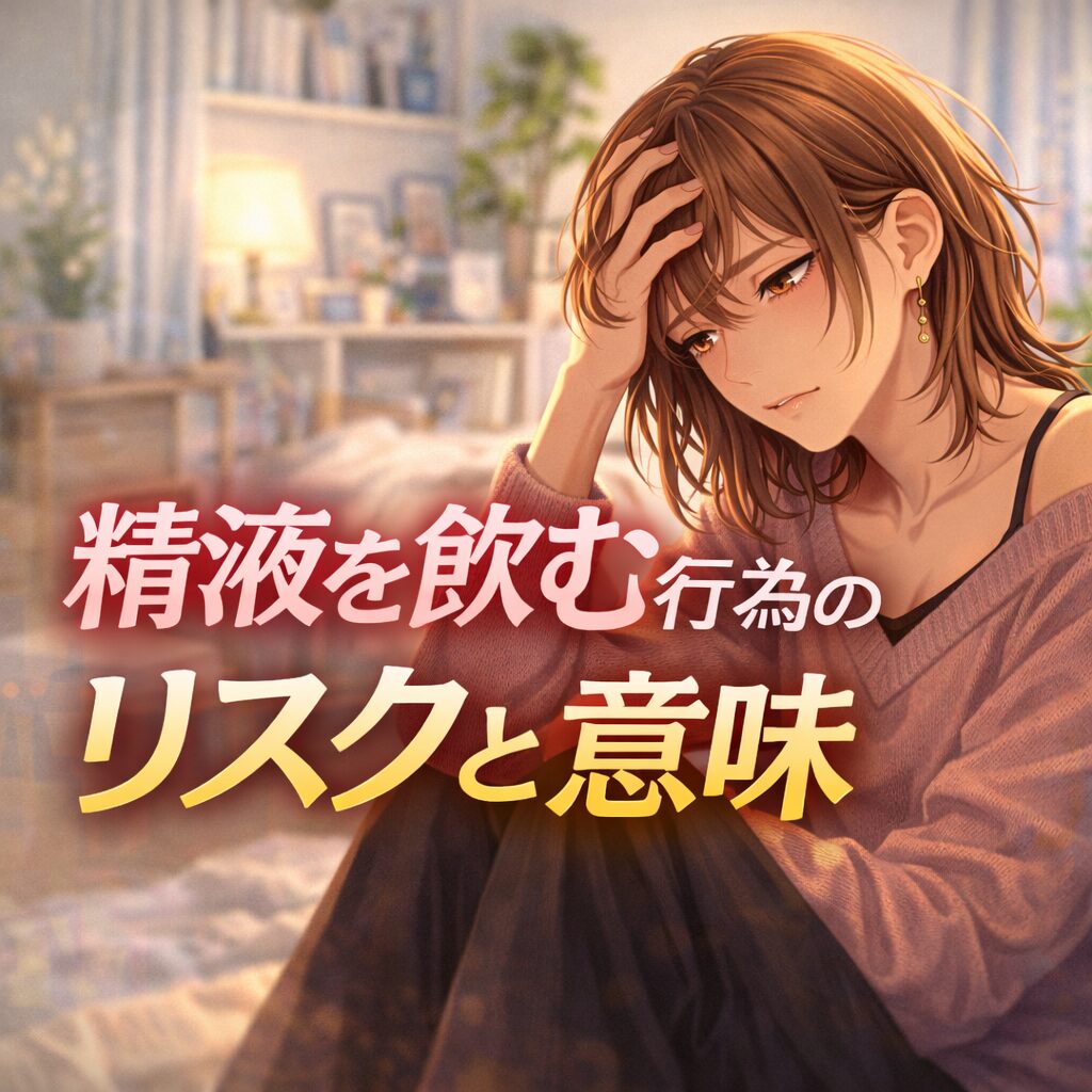 精液摂取の健康リスクと心理的意味を解説する記事のアイキャッチ｜女装男子と身体感覚の研究